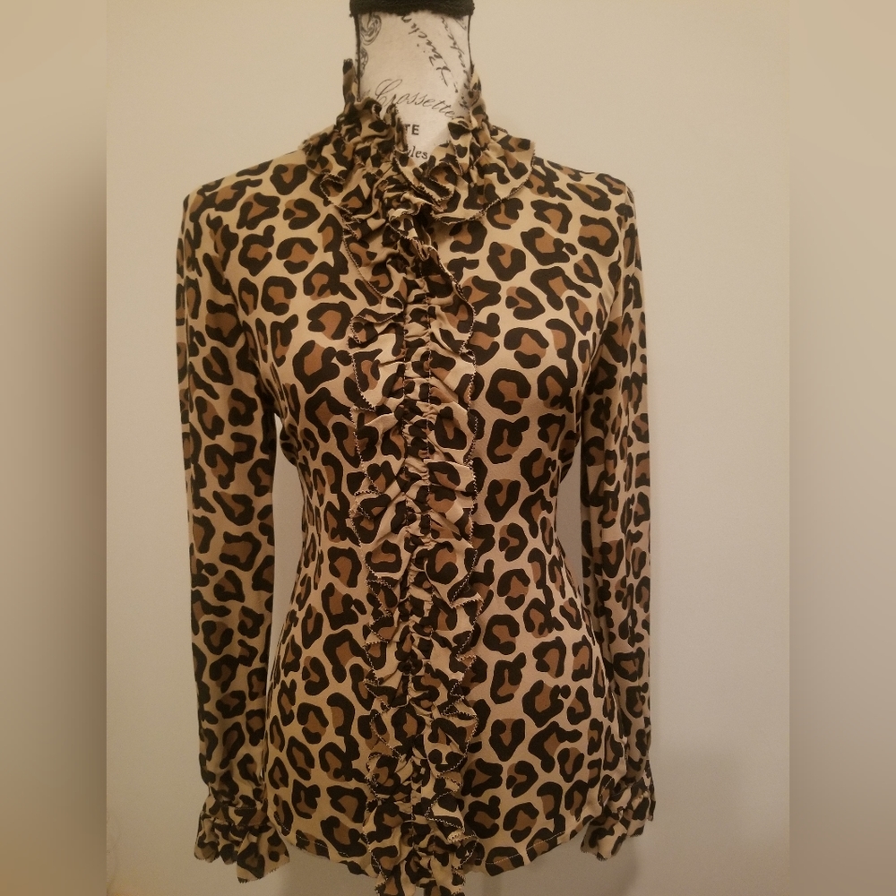 Animal print Tory Burch blouse